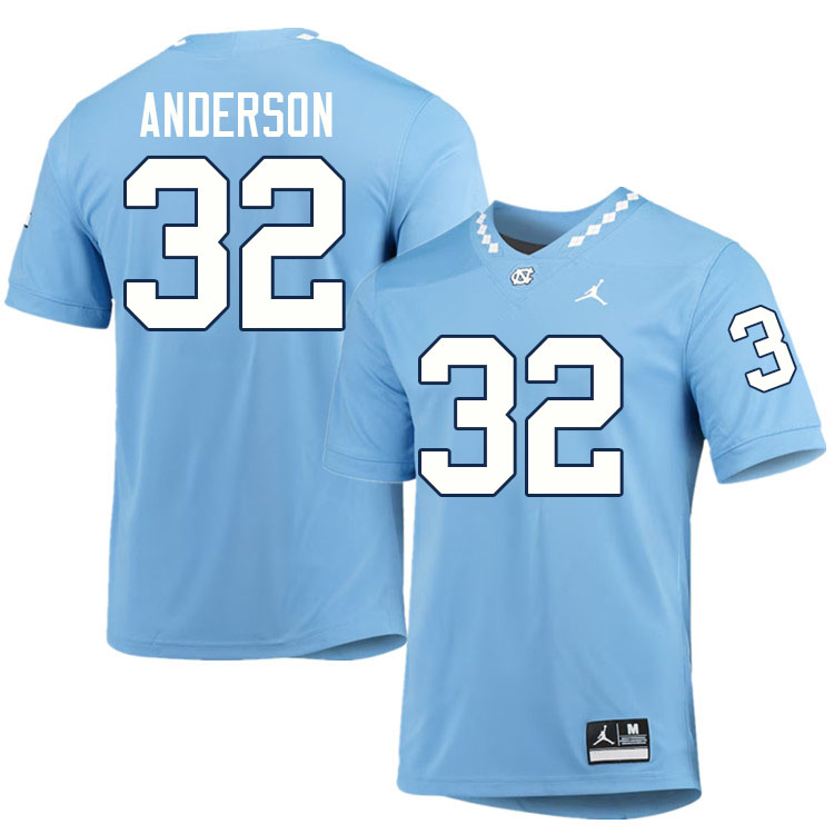 #32 Jermaine Anderson North Carolina Tar Heels College Football Jersey Stitched-Carolina Blue #32 Jermaine Anderson North Carolina Tar Heels College Football Jersey Stitched-Carolina Blue